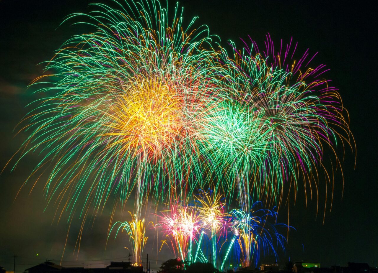 女川みなと祭り　花火画像