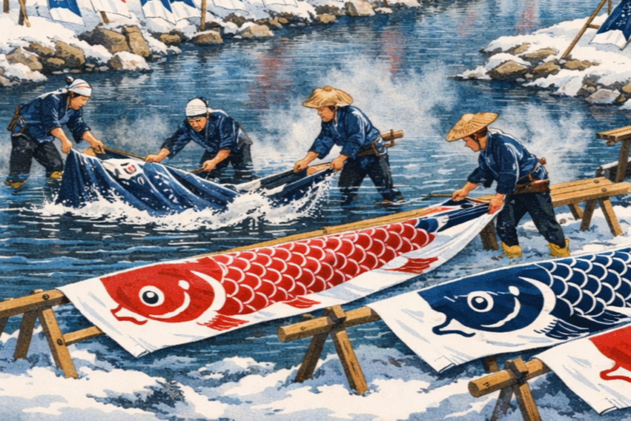 郡上本染寒ざらし