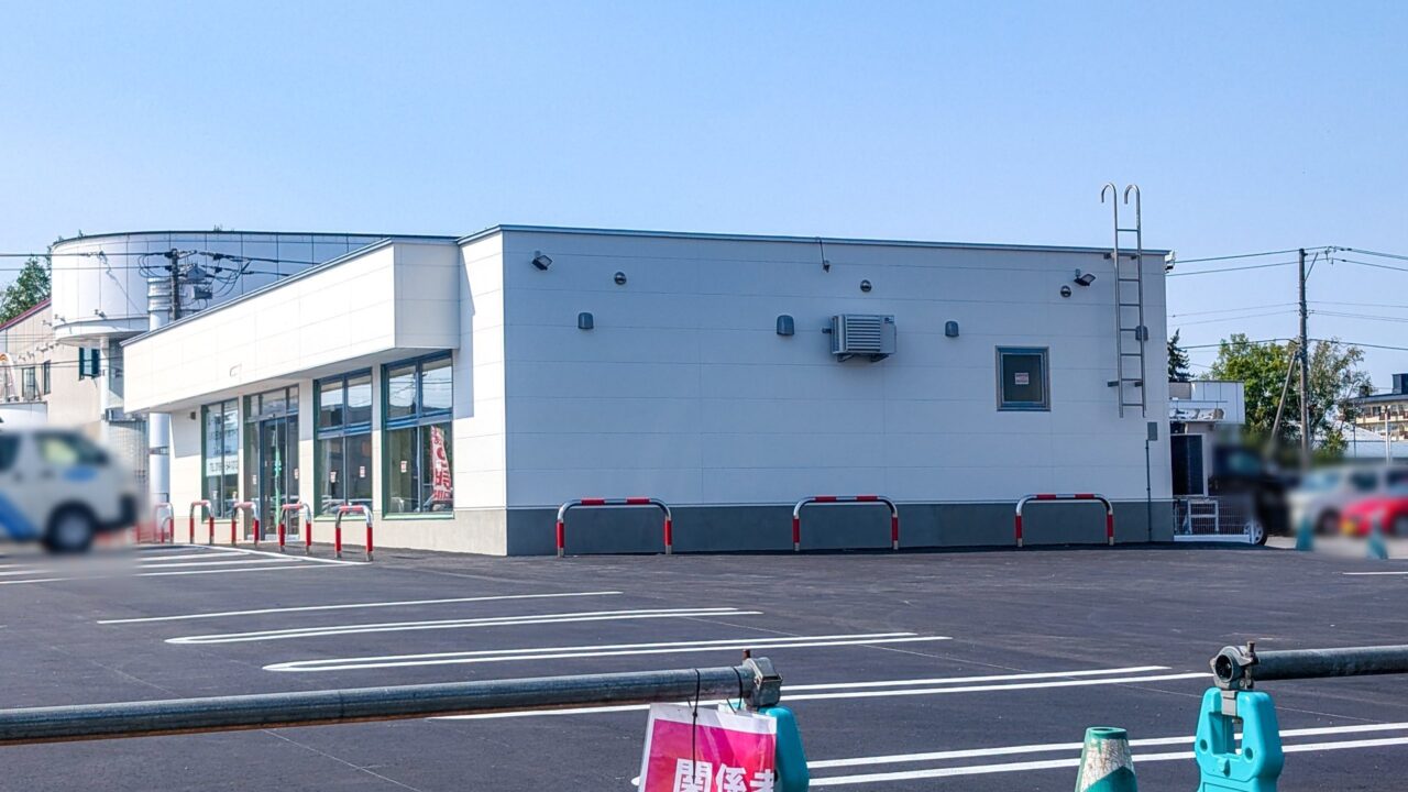 ローソン 旭川大町1条店　建設中