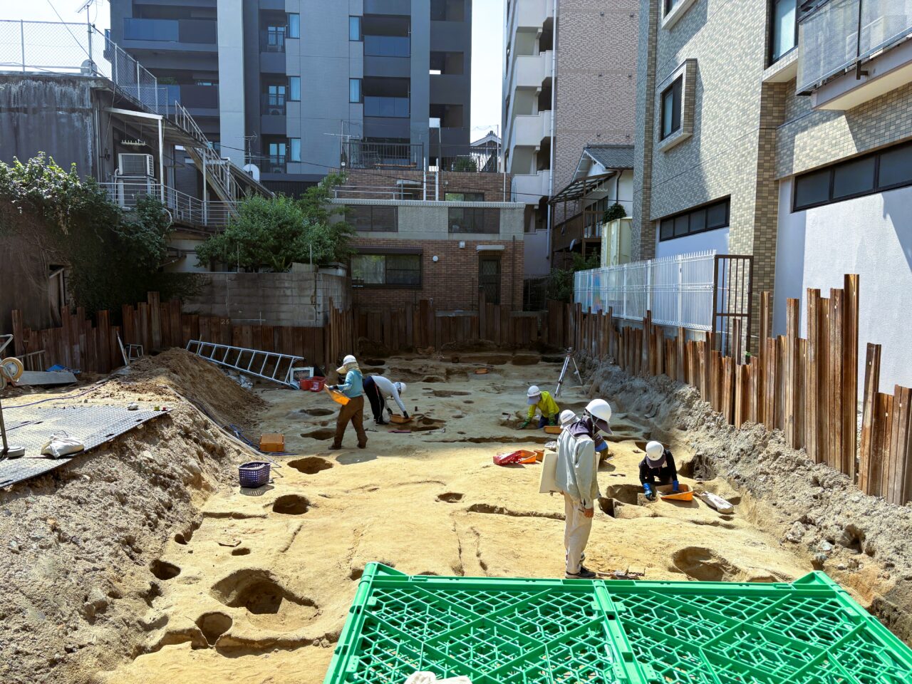 何が出てくるの？”埋蔵文化財発掘調査中” はここでも！荒戸３丁目の現場です。