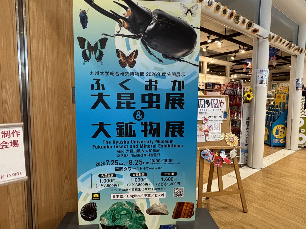 大昆虫展＆大鉱物展