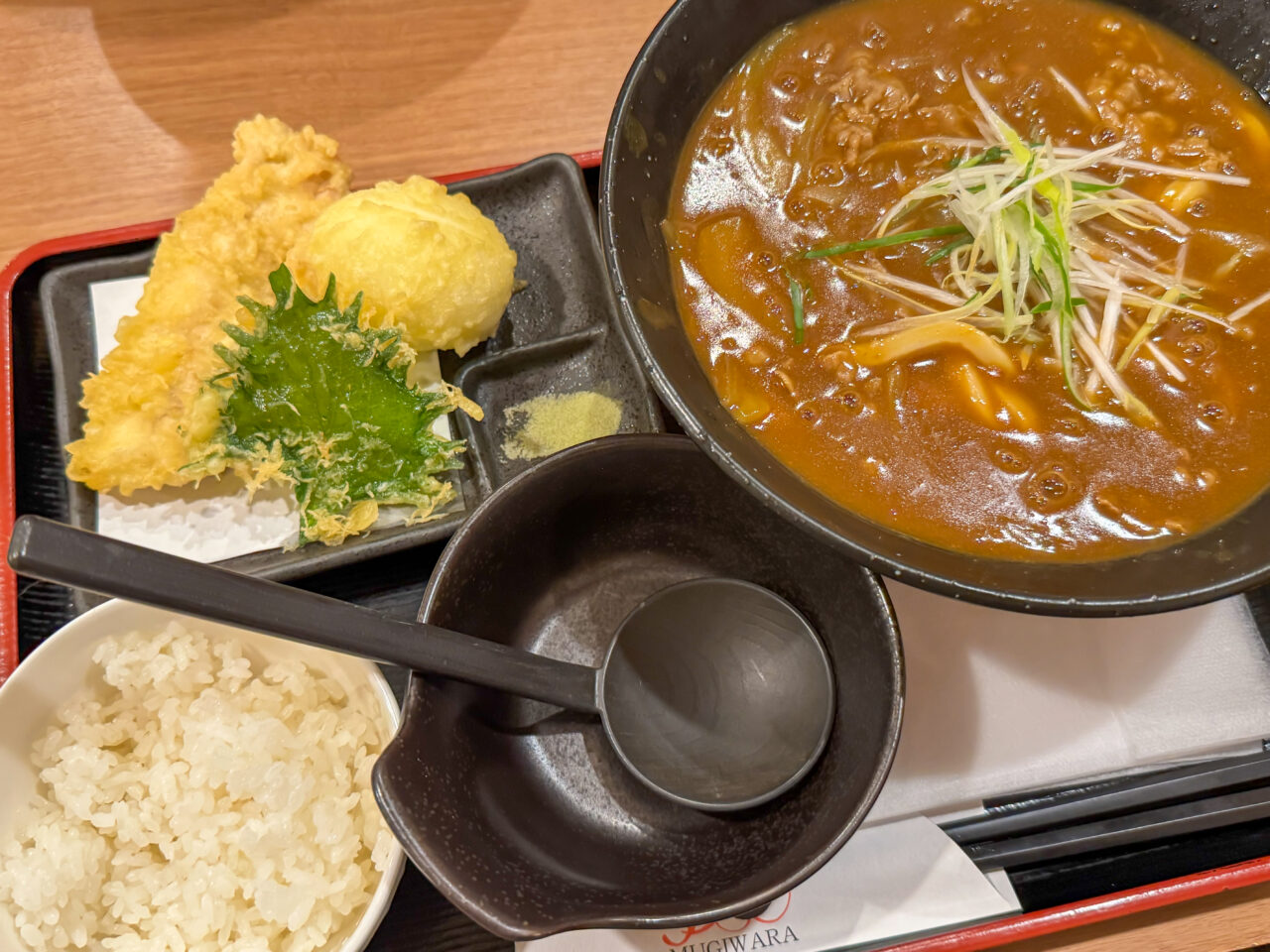 森ノ宮駅・玉造駅近くの食べログ百名店「うどん居酒屋麦笑」のカレーうどん