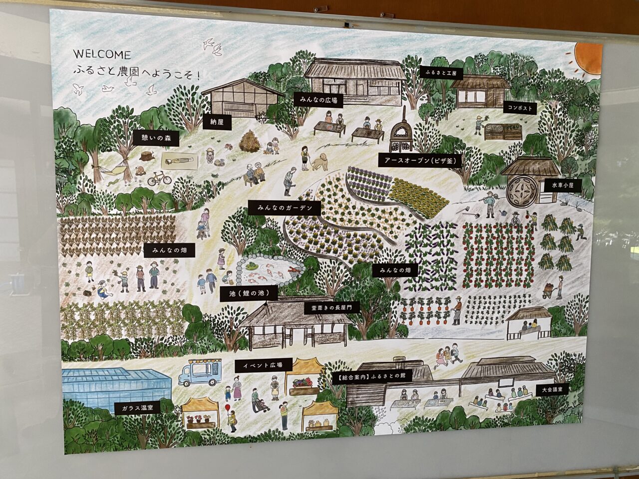 ふるさと農園館内図