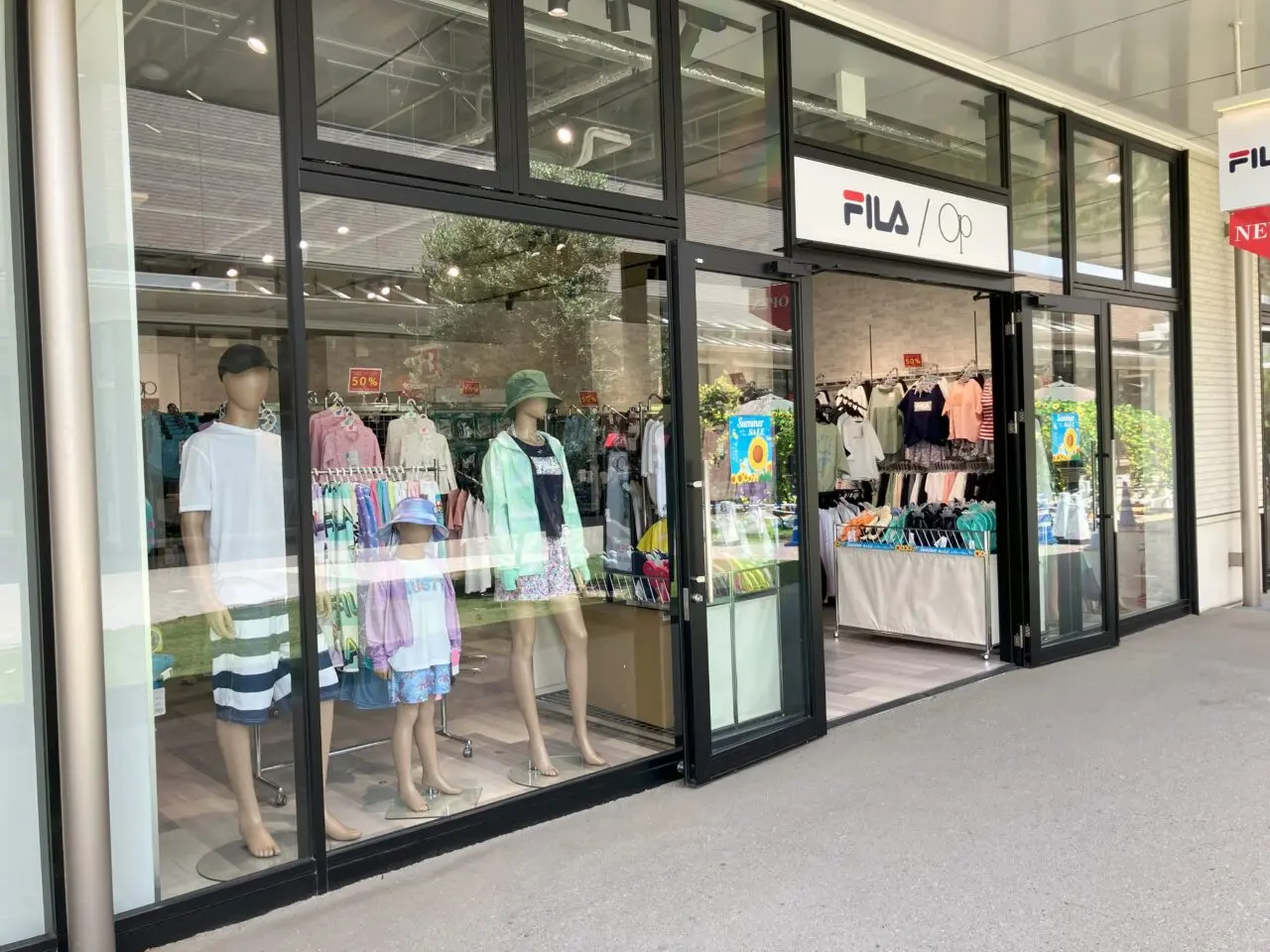 2026年に八幡東区のジ アウトレット 北九州に、「FILA/OP(フィラ/オーシャンパシフィック)」がオープン