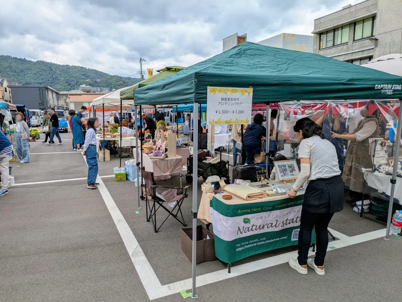 出店ブースの様子