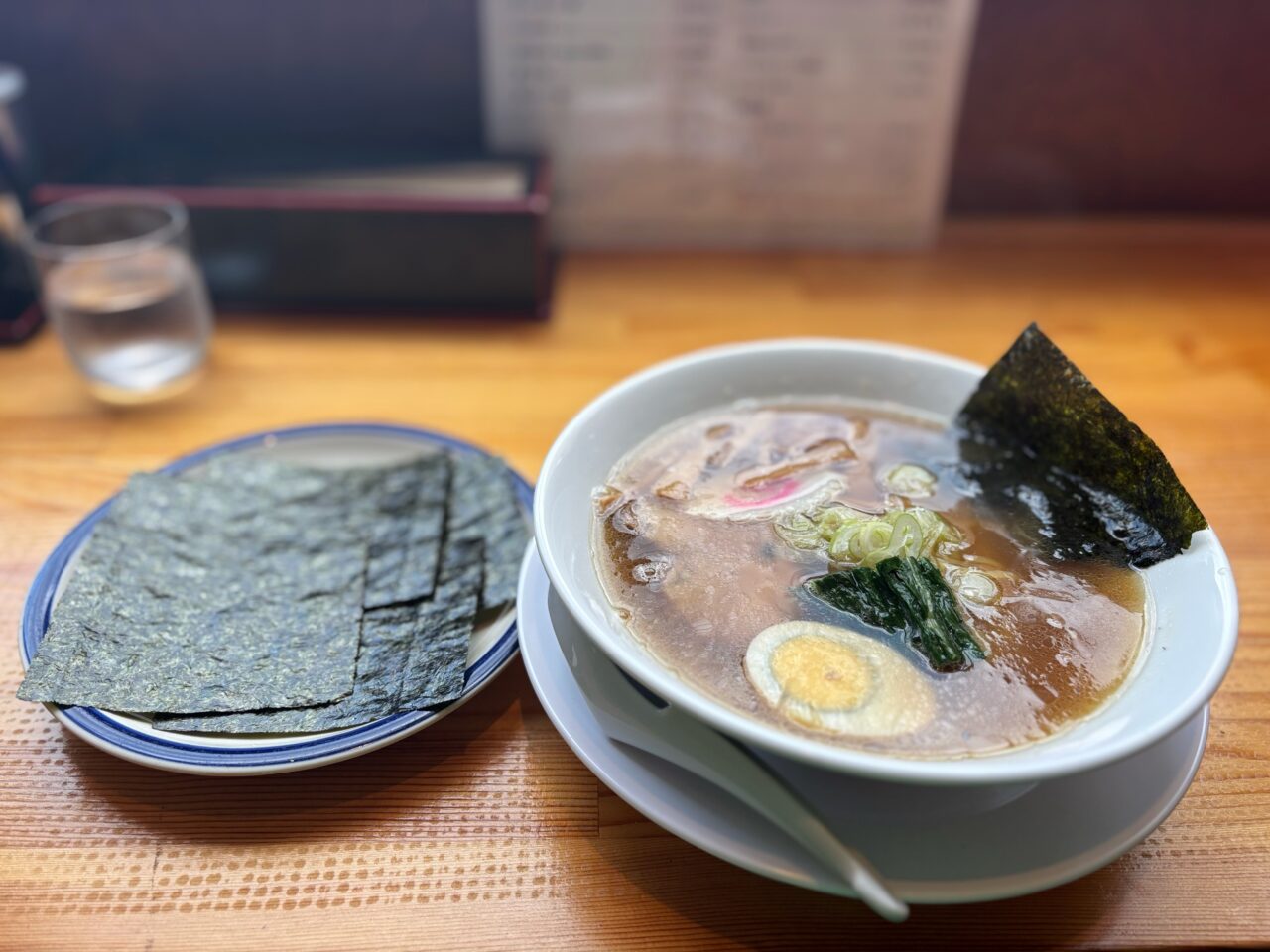 まるよし中華そばとのりトッピング