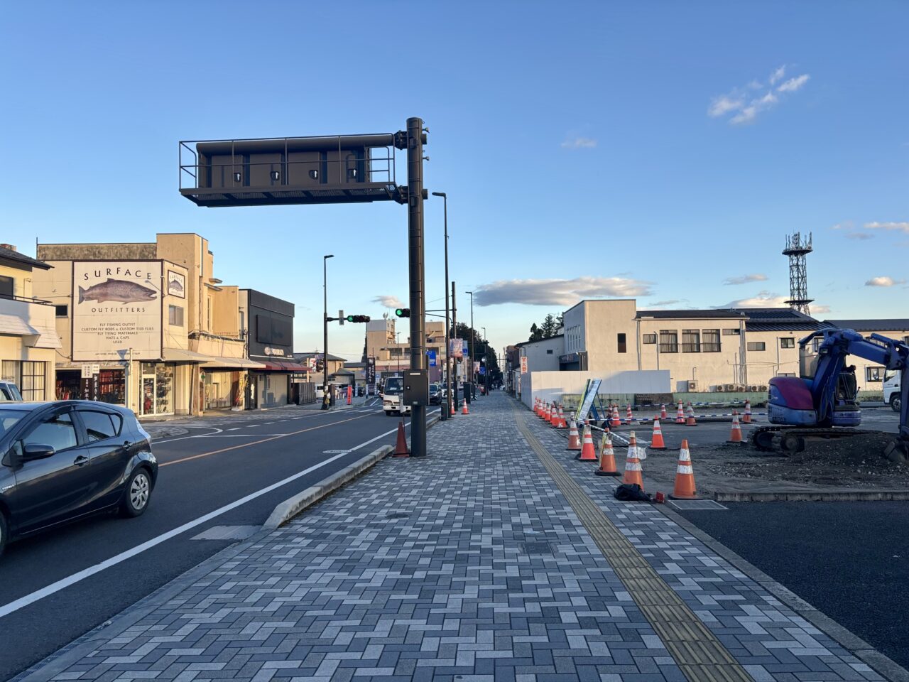 道の駅日光 仮設駐車場の整備一帯