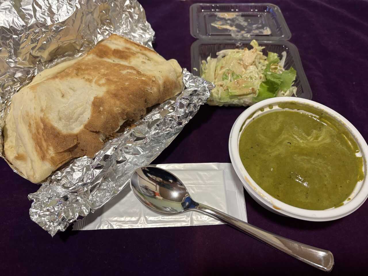 ほうれん草カレーナンセット