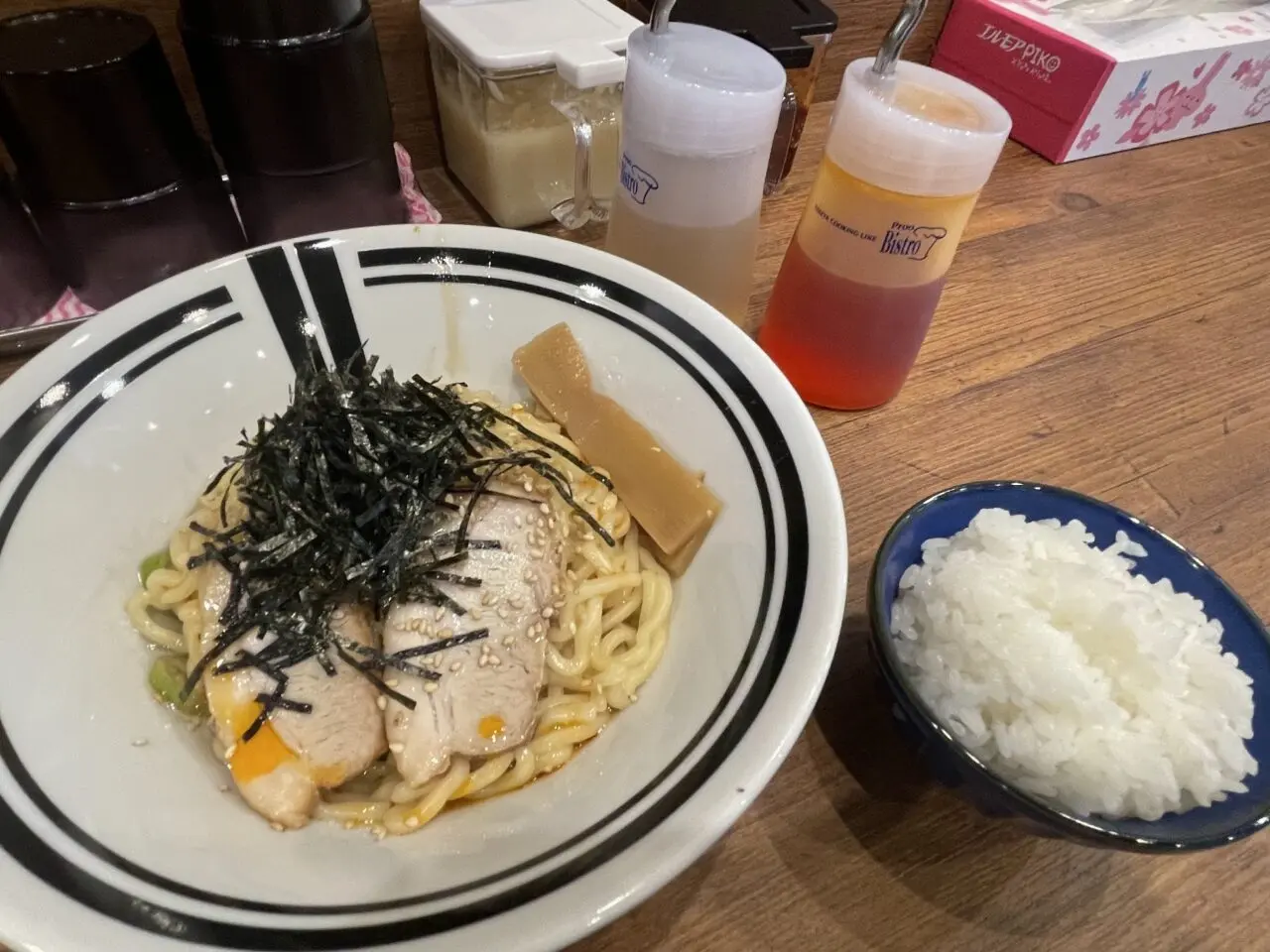 ロマンの油そばと追い飯