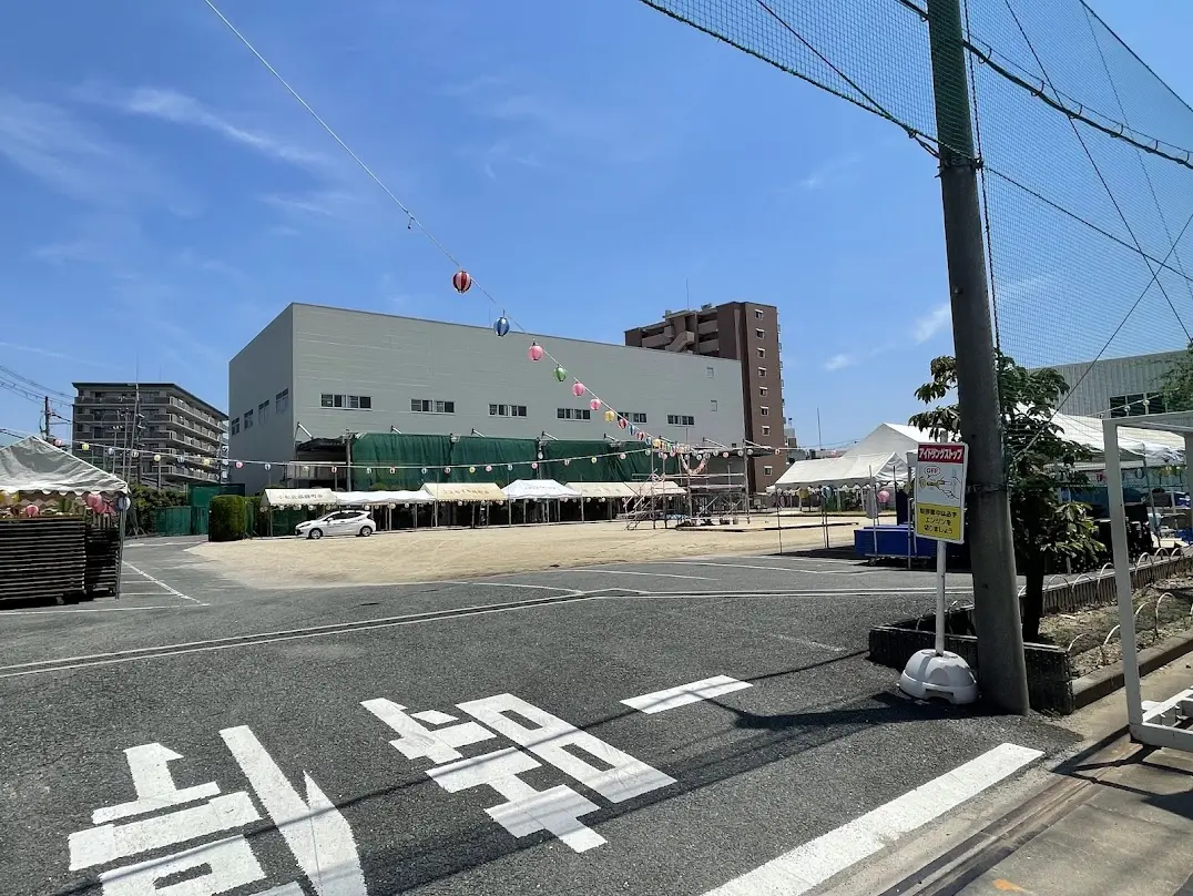 小松3丁目内のお祭り準備の様子