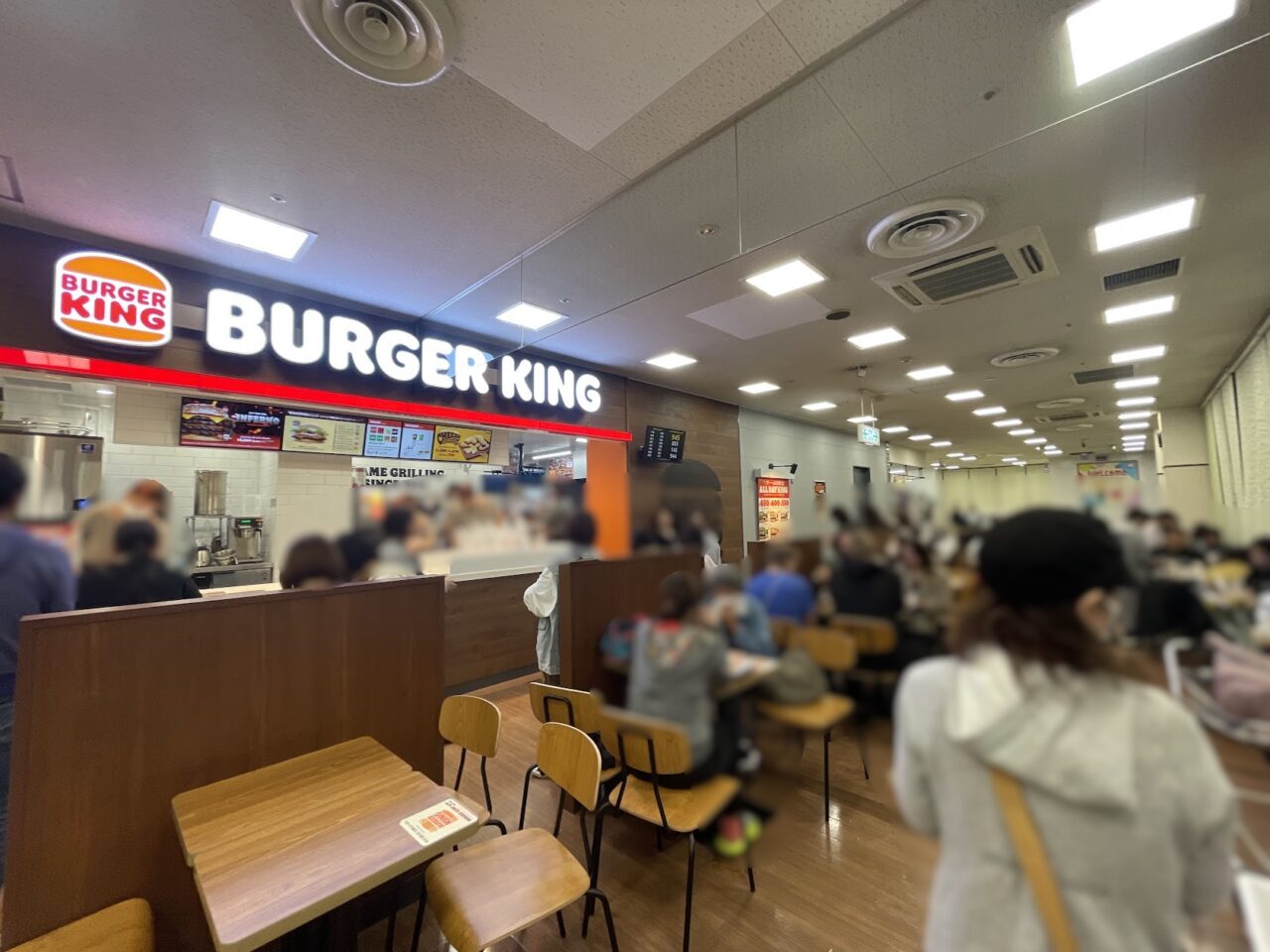 バーガーキング関西スーパー瑞光店の様子