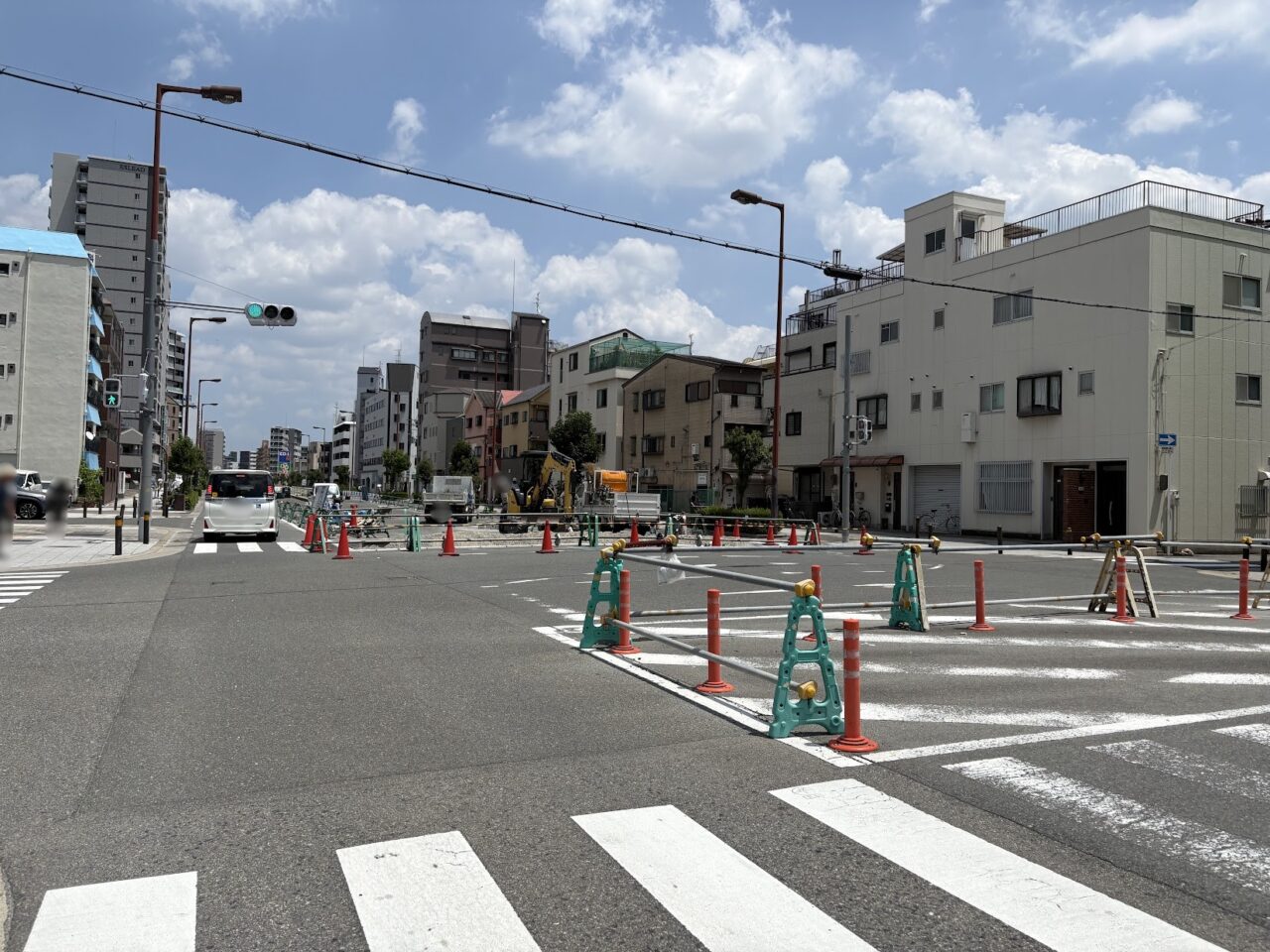 東淡路4丁目の駐輪場工事現場の様子２