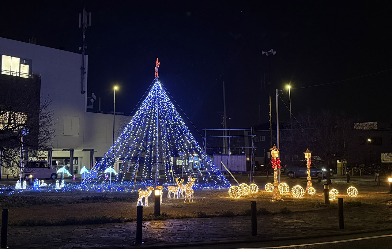 南桜井駅のイルミネーション