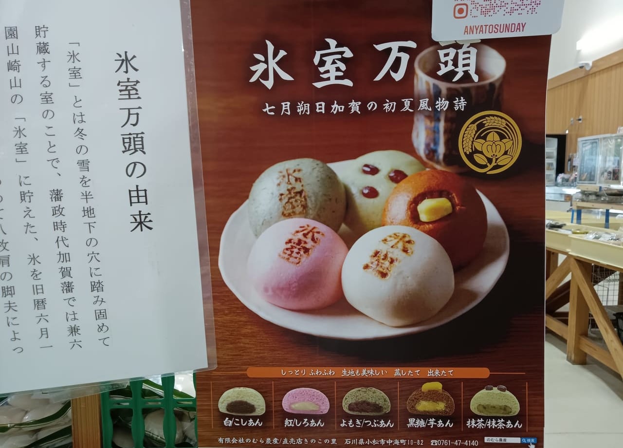 道の駅こまつ木場潟氷室饅頭