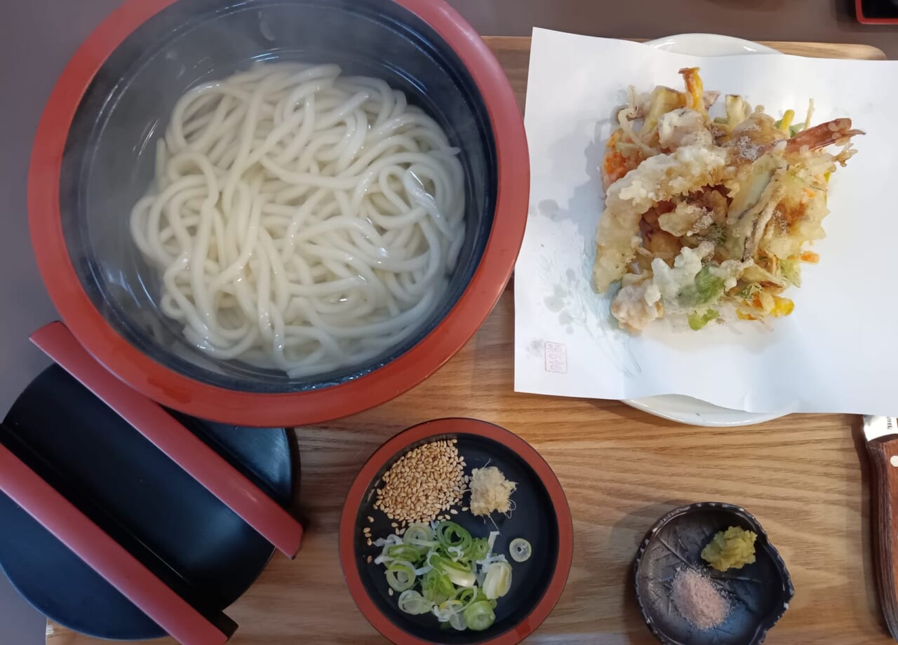 うどん工房穂の香かき揚げうどんセット