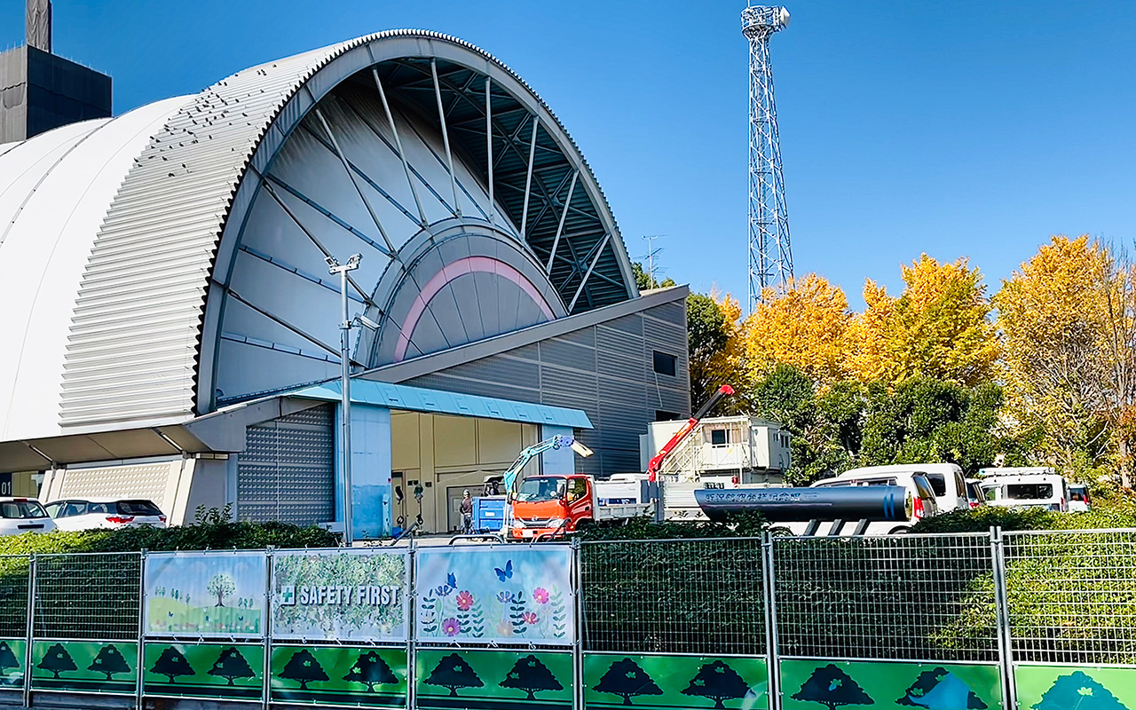 大規模リニューアル工事のため長期休業中の「所沢航空発祥記念館」