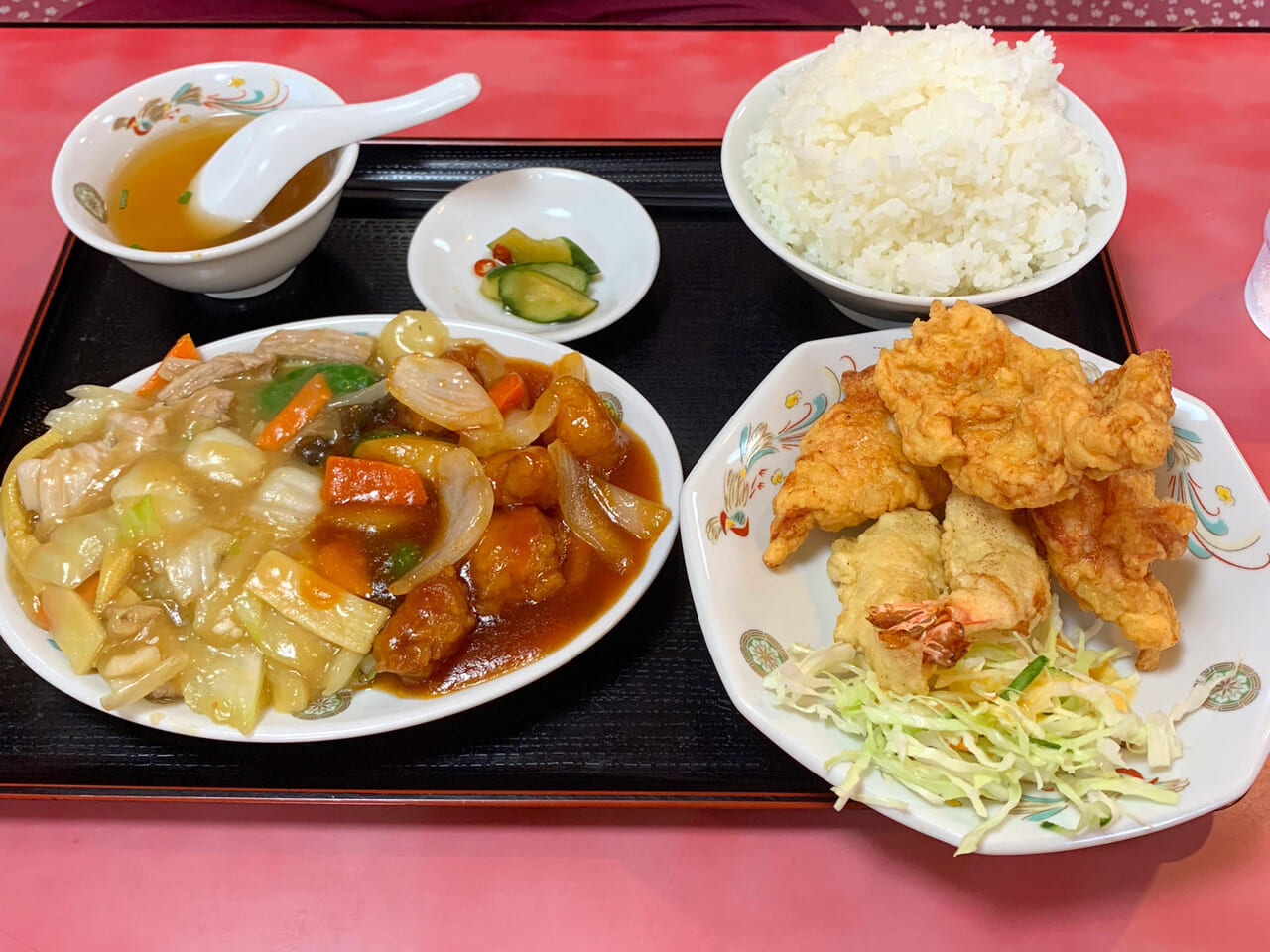 郷本町の人気の中華料理屋「福龍」の定食はお得でお腹いっぱい食べられます!!