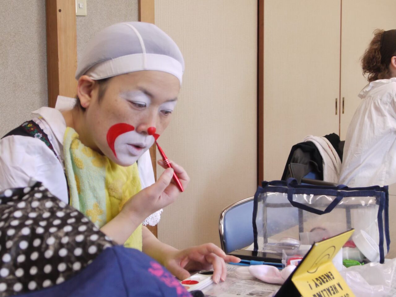 メイクアップの様子