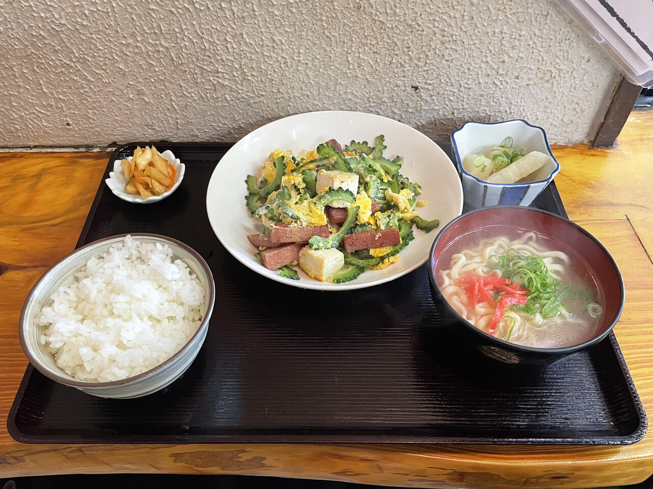 大正区の沖縄料理店のいちゃりばのゴーヤーチャンプルー