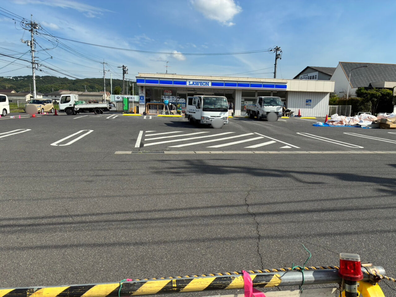 ローソン倉敷下庄店の改装工事