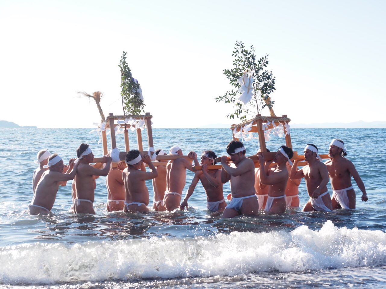 厳冬海中みそぎ祭り