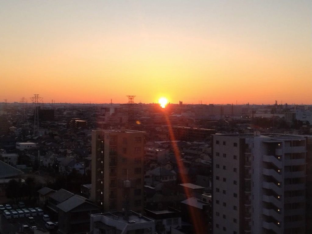 草加市役所本庁舎 初日の出を楽しむ会