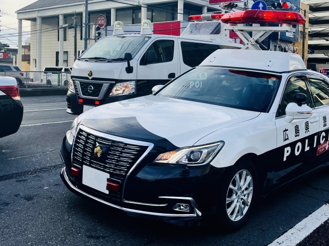 日光街道(国道4号バイパス)足立　実況見分　通行止め