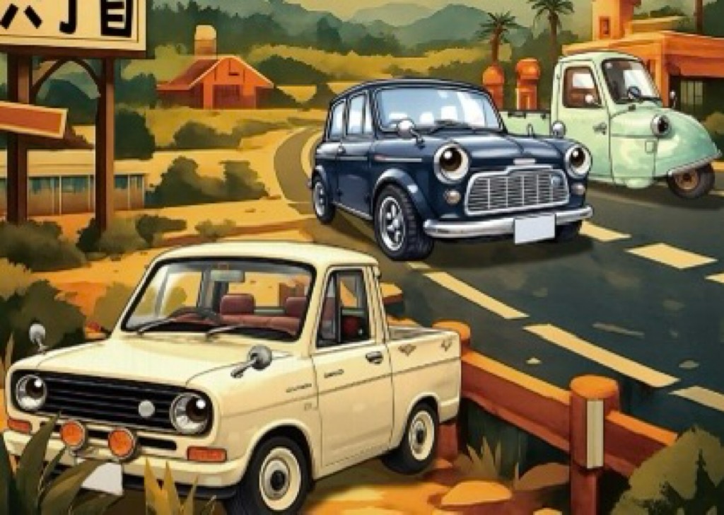 草加宿六丁目商店会クラシックカーフェス　旧日光街道