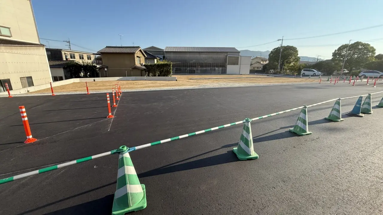 一つ樋公園」付近の更地