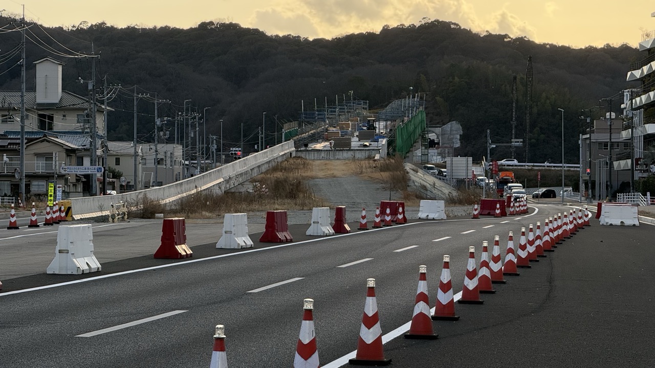 福山沼隈線道路改良工事
