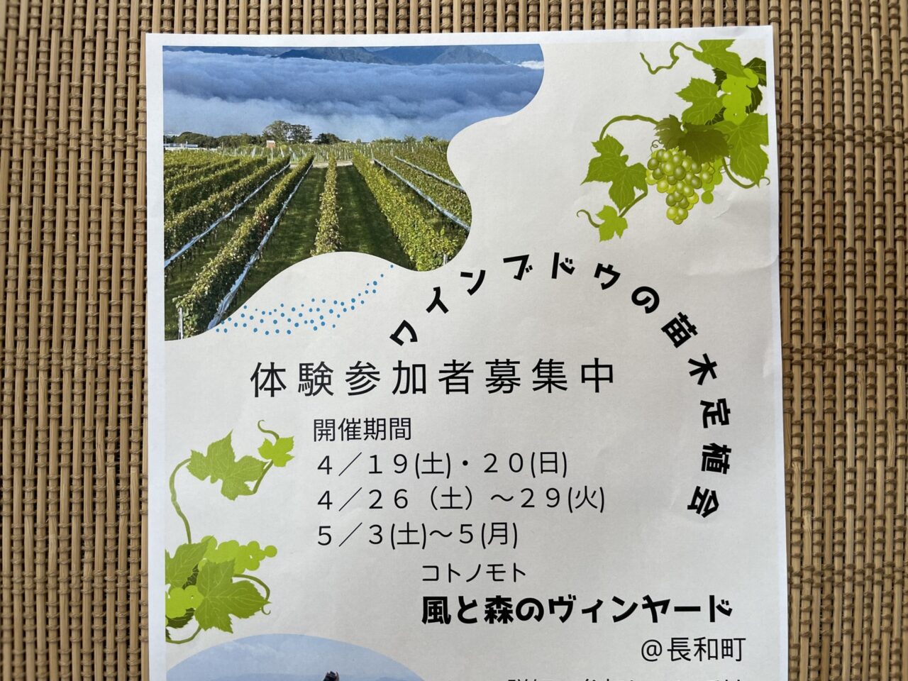 イベントのフライヤー
