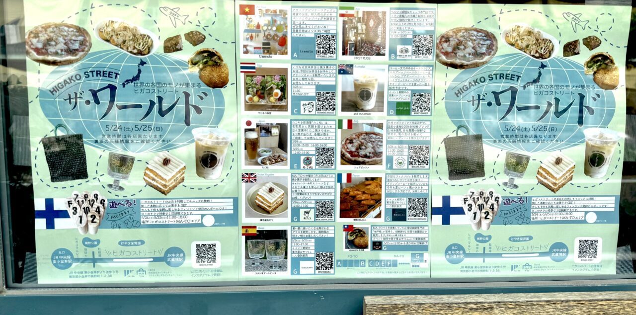 ヒガコストリートザワールドお店一覧です