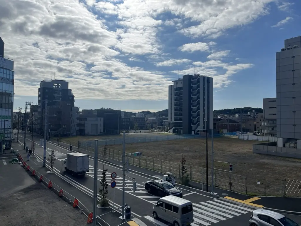 登戸駅前地区第一種市街地再開発事業の計画予定地