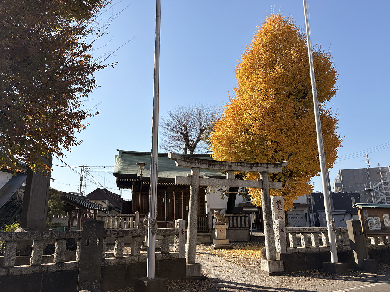 宿河原八幡宮の全景