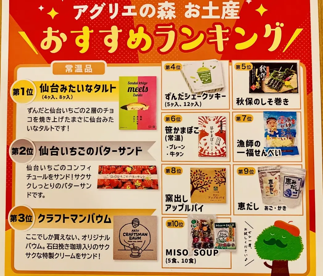 アグリエの森　お土産おすすめランキング