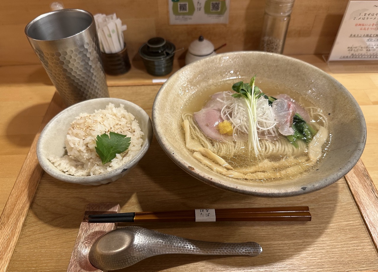 【神戸市東灘区】美味しい(≧▽≦)『真鯛そば はなたば』夜なのに1,000円で良いの？ 改修工事が進む御影・石屋川高架下