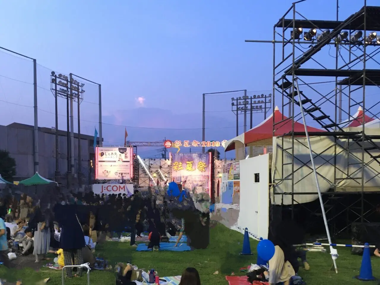 朝霞市市民祭り彩夏祭の北朝霞特設ステージ2019年
