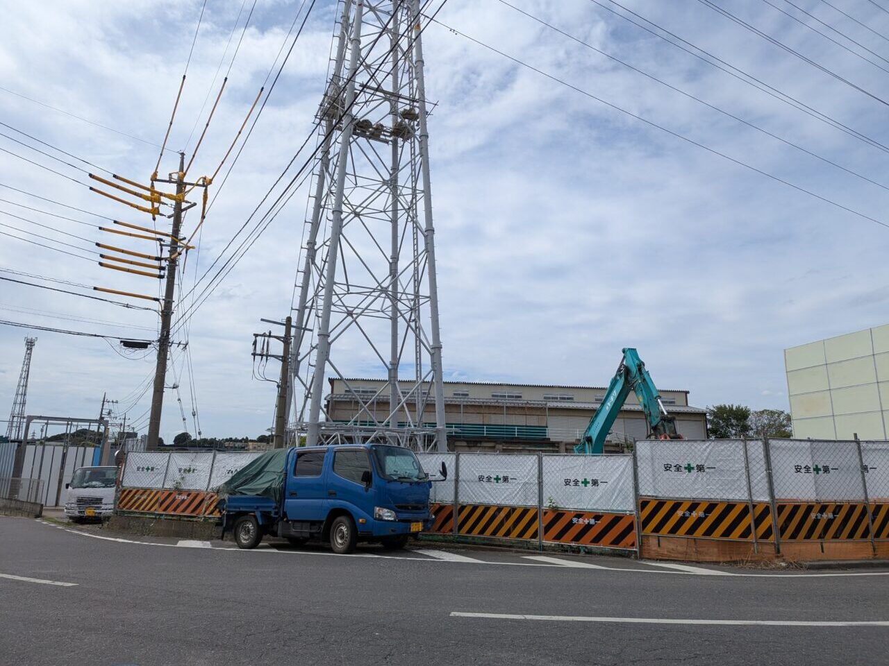 和光市新倉に建設予定の朝霞市和光市の共同新ごみ処理施設の予定地