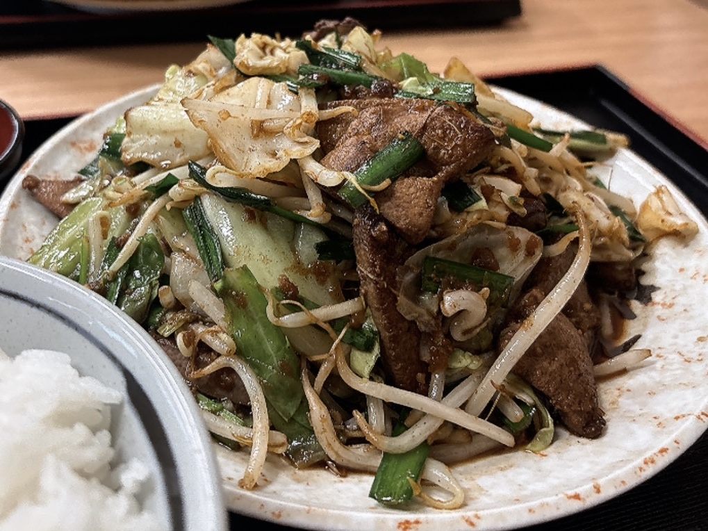 2026年5月ドライブイン幸華のレバニラいため定食