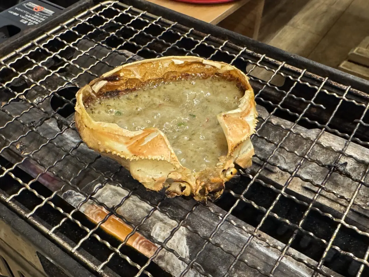 2026年5月磯丸水産郡山駅前店のカニ味噌甲羅焼き
