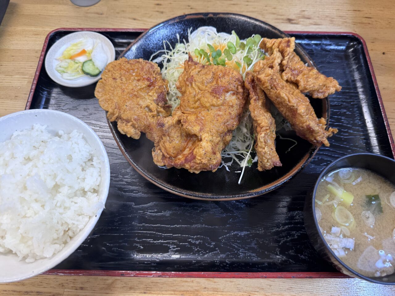 2026年6月インター食堂富田店のからあげ定食