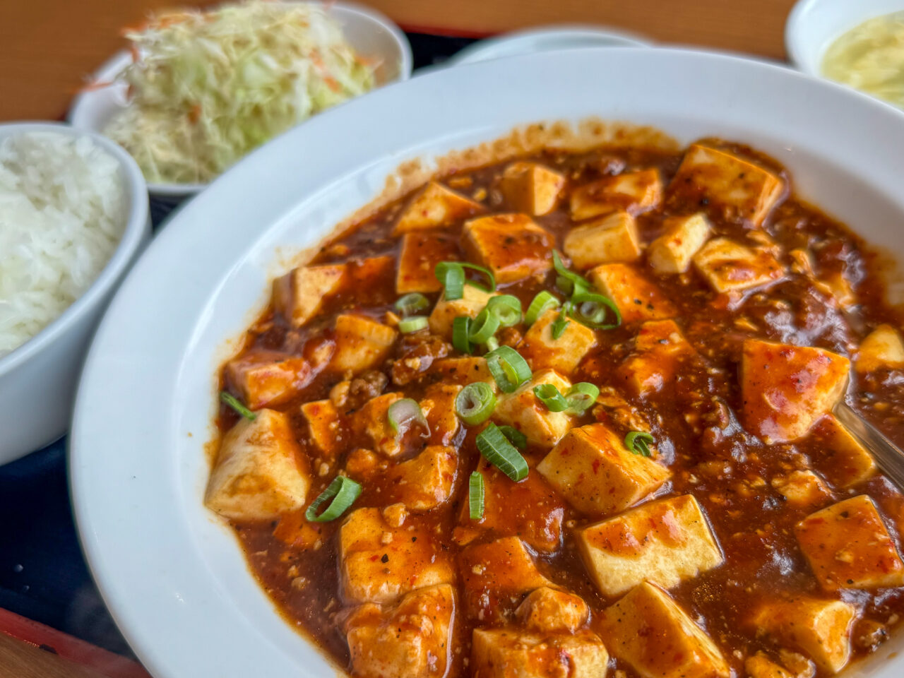 谷町六丁目駅近くの純華楼上本町店の麻婆豆腐
