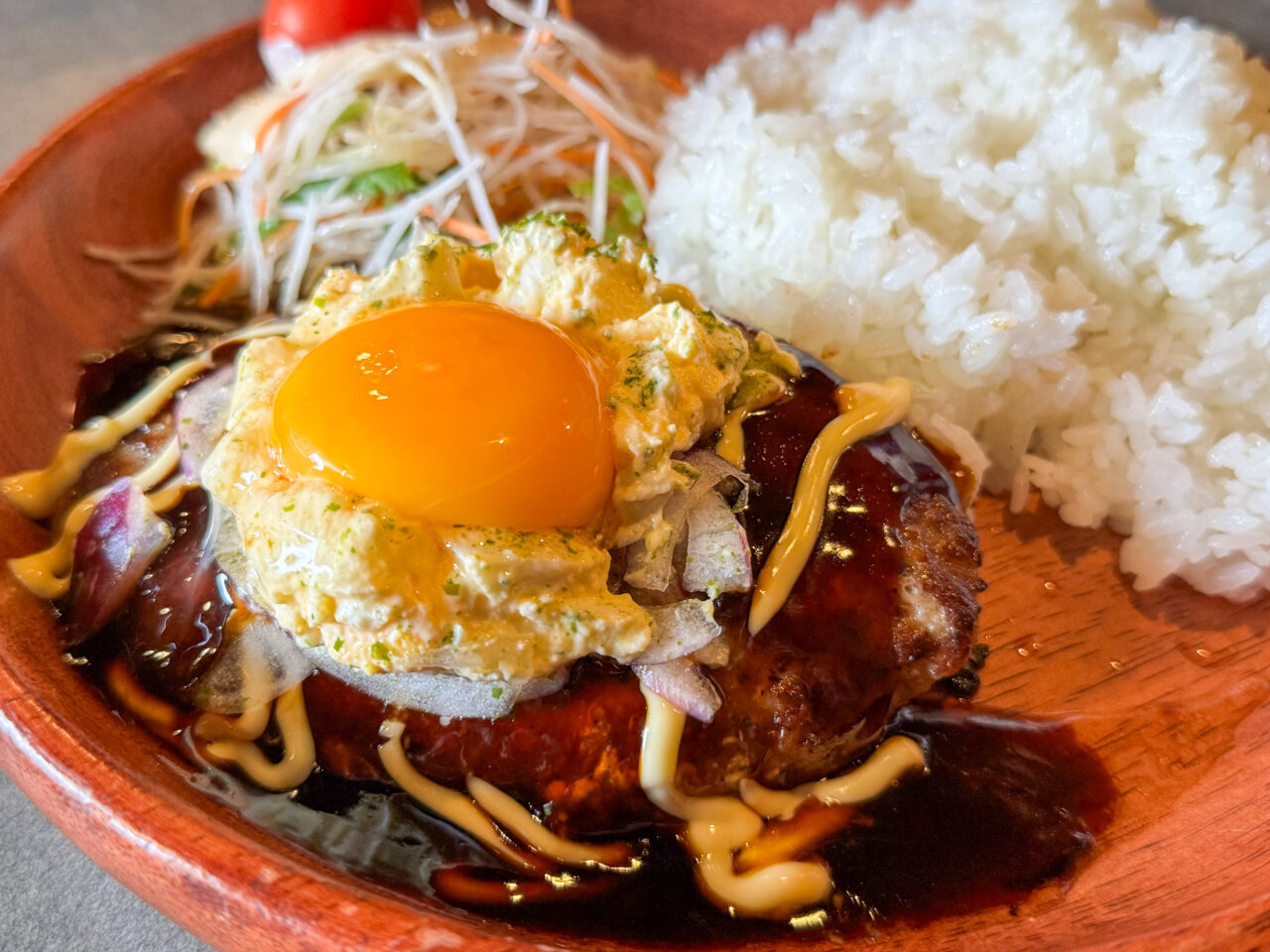 びっくりドンキー天王寺店で開催されている月見ハンバーグフェア