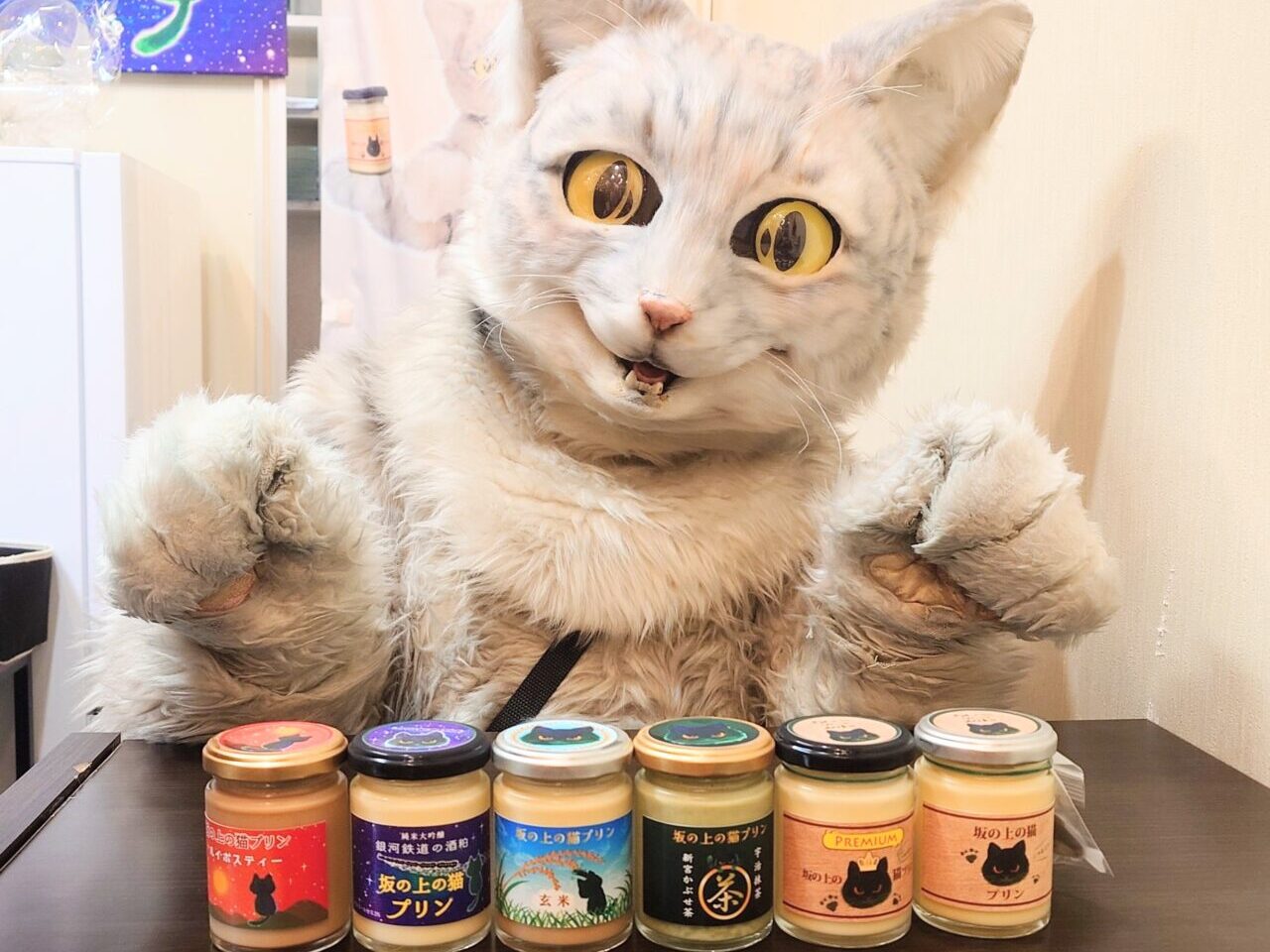 あべのハルカス近鉄本店で期間限定出店する坂の上の猫プリン